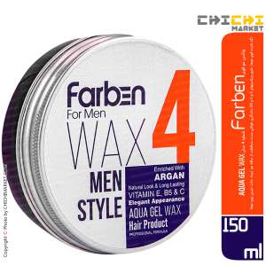 واکس مو قوی فاربن شماره 4 مدل AQUA GEL WAX