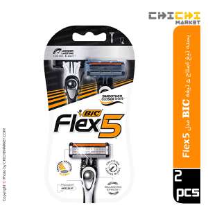 بسته خودتراش (تیغ اصلاح) 5 تیغه بیک مدل Flex5