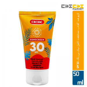 کرم ضد آفتاب بی رنگ ببک SPF30