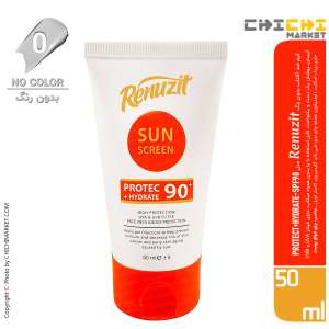 کرم ضد آفتاب بدون رنگ رینوزیت مدل PROTECT PLUS HYDRATE-SPF90